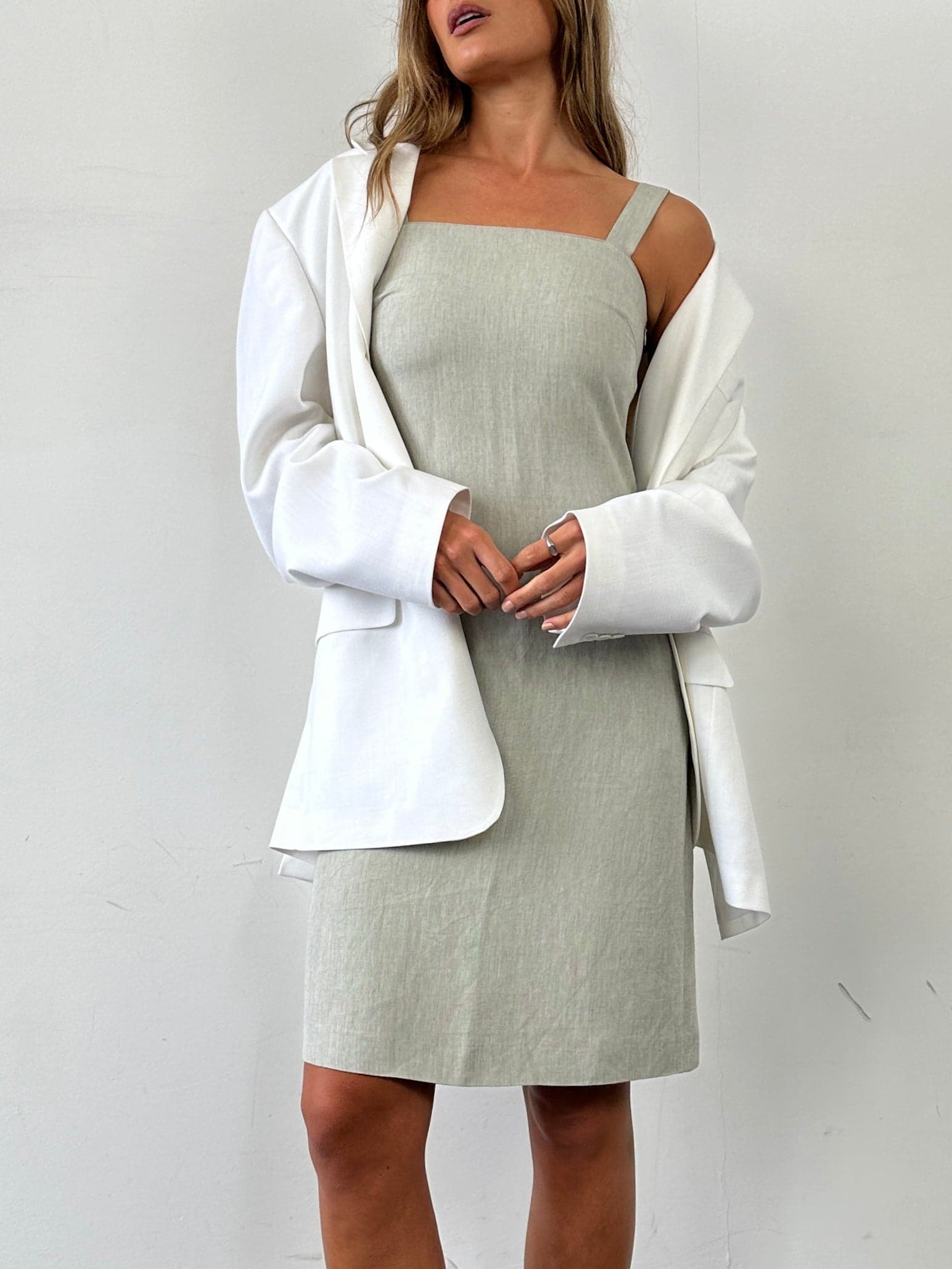marella linen dress | Woman - Long - Brown metal eyelets and a tie at the back In Reformation Marella Dress by Reformation